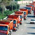 נוסעים עד שנגמר הדלק. שביתת המשאיות צילום: אביגיל עוזי