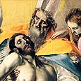 אל גרקו (1577), פרט מתוך השילוש הקדוש