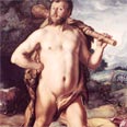 הראקלס (הרקולס), אדם שנעשה לאל (ציור של הנדריק גולטזיס, 1613)