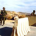 המחסום בכניסה לרמאללה צילום: גלי כהן מגן