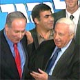 עם יו"ר הליכוד היוצא נתניהו צילום: ערוץ 1