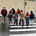 אכיפה במעבר חצייה צילום: דן בלילטי