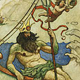 דמותו של נפטון המופיעה במפה שצייר ויית(NC Wyeth), המתארת את גילוי חצי הכדור המערבי