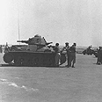 טנקים בדרך לכיבוש שדה התעופה לוד