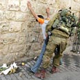 צבא צה"ל פעילות צה"ל חברון מעצר פלסטיני (צילום: AFP)