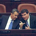 עם ראש הממשלה אהוד ברק במליאת הכנסת, 1999