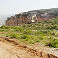 מחצבה מטמנה פסולת פלסטינים שומרון (צילום: יצחק מאיר)