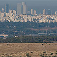 מגדלי עזריאלי - מבט מא-לובאן (צילום: חגי נתיב) 