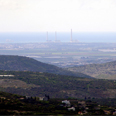 ארובות חדרה. מבט מהריסות חומש (צילום: יהואר גל) 