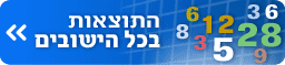 לתוצאות האמת בכל היישובים בארץ