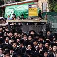 הפגנה חרדית בעד הקווים הנפרדים צילום: דודי ועקנין