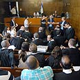 גזר דין אסי אבוטבול אולם בית משפט מחוזי תל אביב (צילום: ירון ברנר)