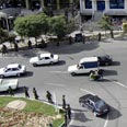 שוטרים מסביב לכיכר פתמי, היום צילום: רויטרס