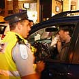 מבצע משטרה משטרת ראשון לציון בדיקה אלכוהול בדיקת אלכוהול