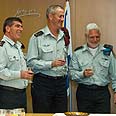חילופי סגן הרמטכ"ל דן הראל גבי אשכנזי אהוד ברק בני גנץ (צילום: דובר צה"ל)