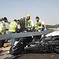 תאונה תאונת דרכים כביש 5 (צילום: מוטי בוקצין)