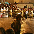 גדוד שמשון השבעה כותל נגד פינוי חומש (צילום: מירי צחי, באדיבות "חומש תחילה")