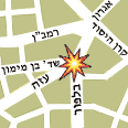 זירת הפיגוע ברחוב עזה 