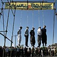 הוצאה למוות בתלייה באיראן (צילום: איי אף פי)