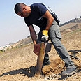 כך זה נראה לאחר הירי. קסאם בנגב צילום: רויטרס