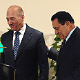 יבוא כשיהיה שלום. מובארק עם אולמרט. צילום: עמוס בן גרשום, לע"מ