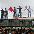 אסירים ששוחררו. ארכיון צילום: עלי ואקד