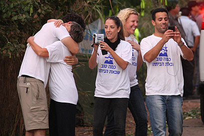 חוגגים ומתעדים במצפה הילה  (צילום: מוטי קמחי)