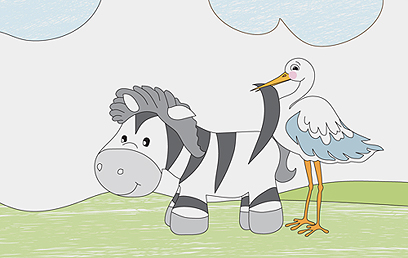 הזברה גאולה. גיבורה נשית בין נשים (איור: דנה אלון-זיתוני)