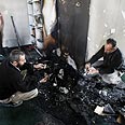 הנזק במסגד בכפר יאסוף צילום: AFP
