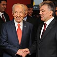 עבדאללה גול שמעון פרס (צילום: משה מילנר, לע"מ)
