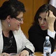 כנסת ועדת עלייה יוליה שמאלוב-ברקוביץ חברת הכנסת מרינה סולודקין (צילום: גיל יוחנן)