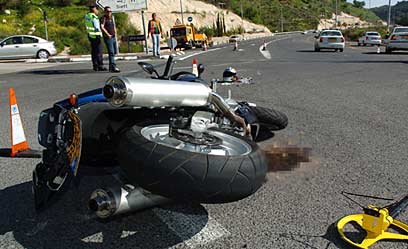 אופנוע מרוסק