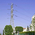 קו המתח ליד הגנים צילום: חגי אהרון