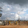 גדר הפרדה מסחה שומרון שער חקלאים שטחי חקלאות פלסטינים (צילום: טל כהן)