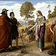 רות בשדה בועז.ציור של יוליוס שנור קרולספלד, 1828