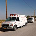 אמבולנסים באזור האירוע, הבוקר צילום: אמיר כהן