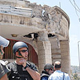 כוחות הביטחון באתר הנפילות צילום: דורון גולן