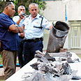 רקטת הפג'ר שנפלה בעפולה לפני שבוע וחצי צילום: עמרי אילת