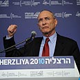 עוזי לנדאו כנס הרצליה (צילום: אורי פורת)