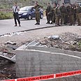 פיגוע דקירה פח"ע התהפכות ג'יפ סופה צומת תפוח (צילום: עידו ארז)