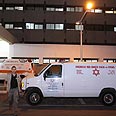 אמבולנס ילד נדרס דריסה תאונת דרכים קטלנית ג'סר א-זרקא הלל יפה (צילום: עידו ארז)