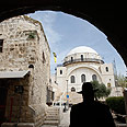 בית הכנסת החורבה. מוקד מתיחות צילום: רויטרס