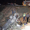 תאונה תאונת דרכים הרוגים צומת חטיבת הנגב (צילום: הרצל יוסף)