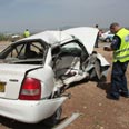 תאונת דרכים ליד צומת מגידו (צילום חגי אהרון)