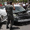 יפו מכונית פיצוץ מטען חבלה רכב (צילום: צורי מימון)