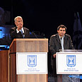 בנימין נתניהו וטרן וטרנים 65 ניצחון על גרמניה הנאצית (צילום: נועם מושקוביץ)