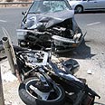 תאונה תאונת דרכים יפיע אופנוע (צילום: אתר פאנט)