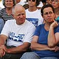 נועם שליט אביבה שליט צבי שליט קרית מוצקין צעדת שליט (צילום: אבישג שאר-ישוב)