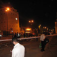 תאונה תאונת דרכים כביש מספר 1 ירושלים הפגנת חרדים דתיים (צילום: חדשות 24)