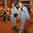 מז"פ זירת רצח עלמו מסרט פתח תקווה (צילום: ירון ברנר)